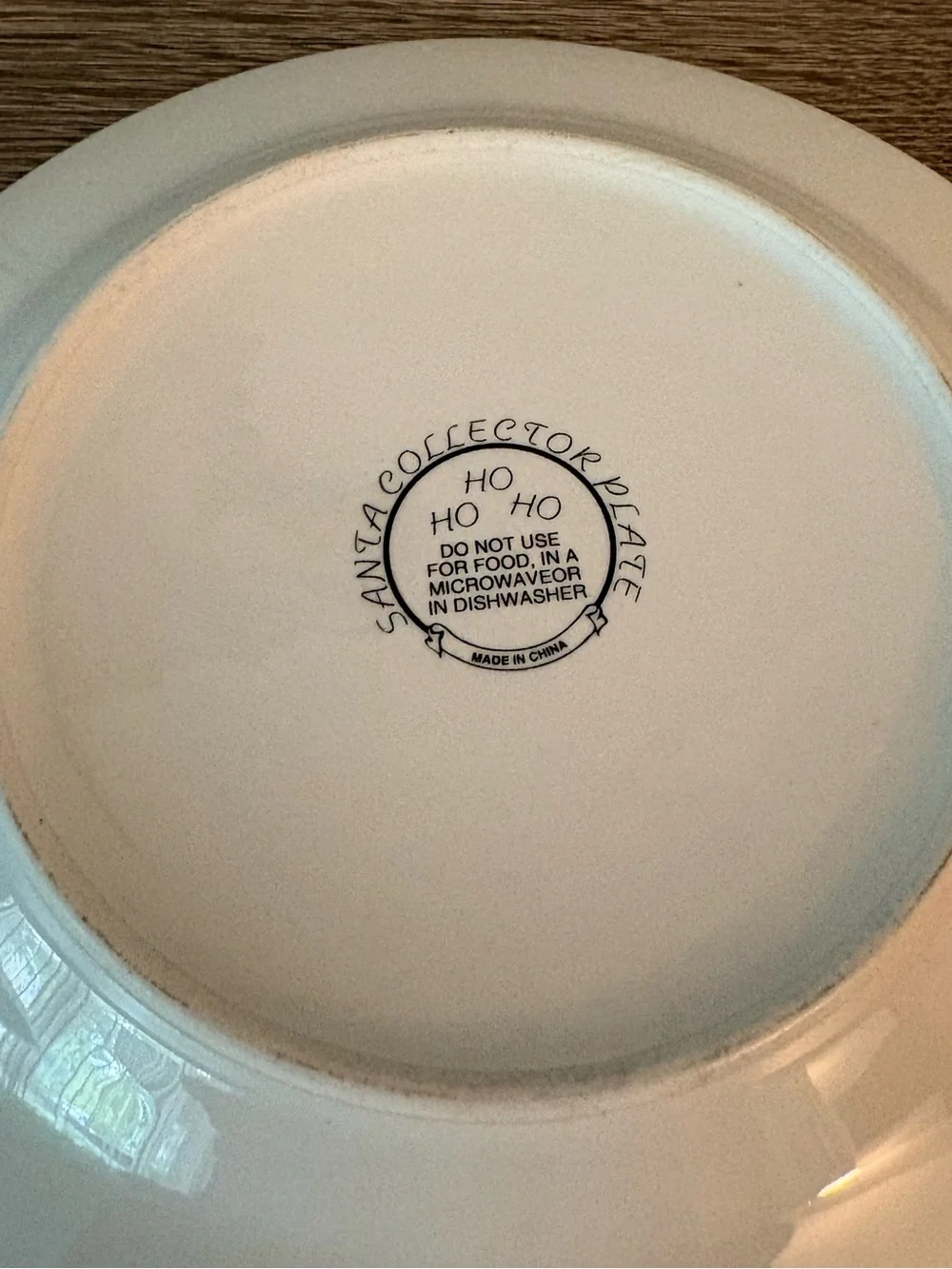 Mark Klaus “From Our Home to Yours” Santa & Boy Christmas Plate - Preused